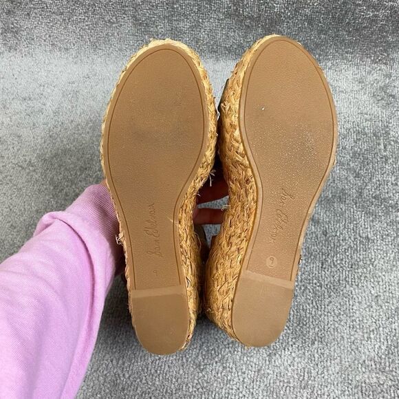 Sam Edelman Darline Platform Wedge Sandal Leather Woven Heel Size 9US - Picture 5 of 6